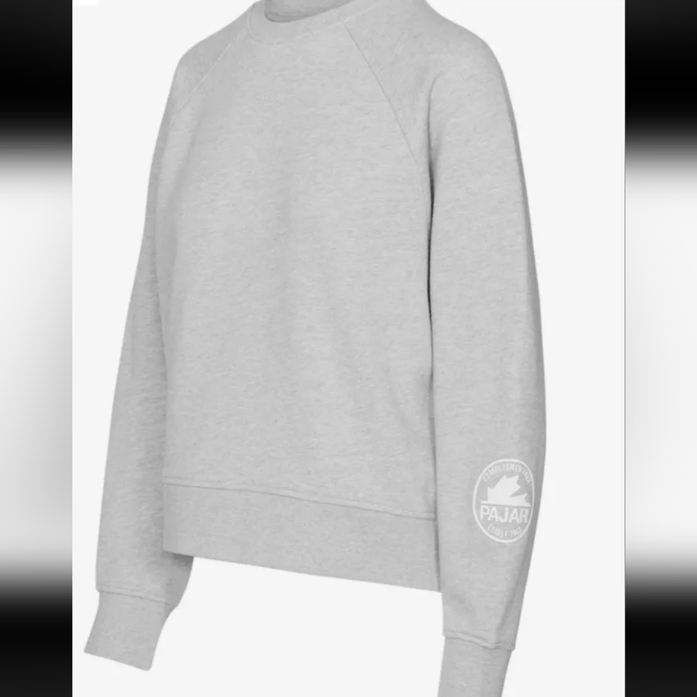 NWT Pajar heather gray Blair Oversized Crewneck Sweatshirt M